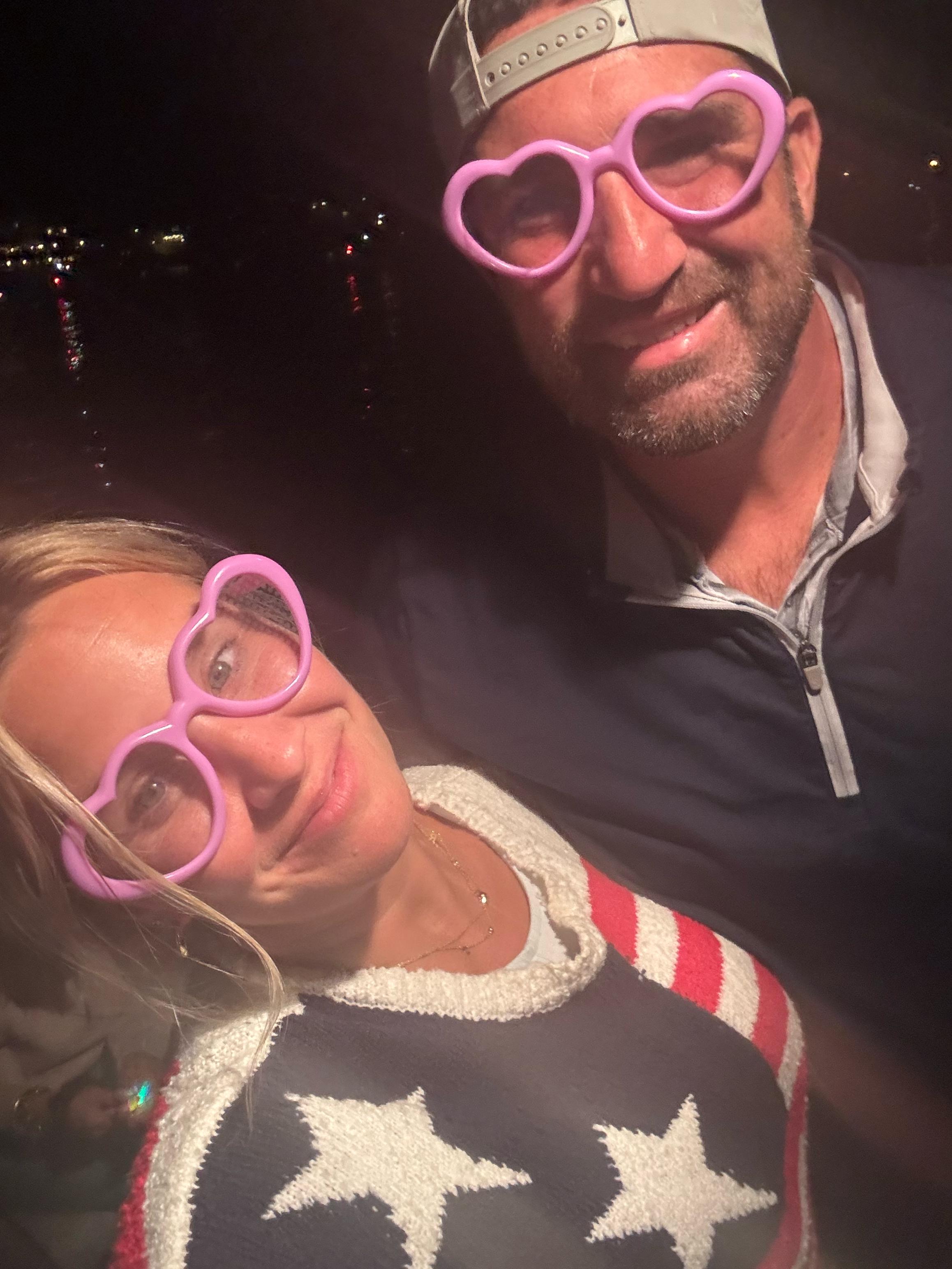 Colorful heart-shaped frames